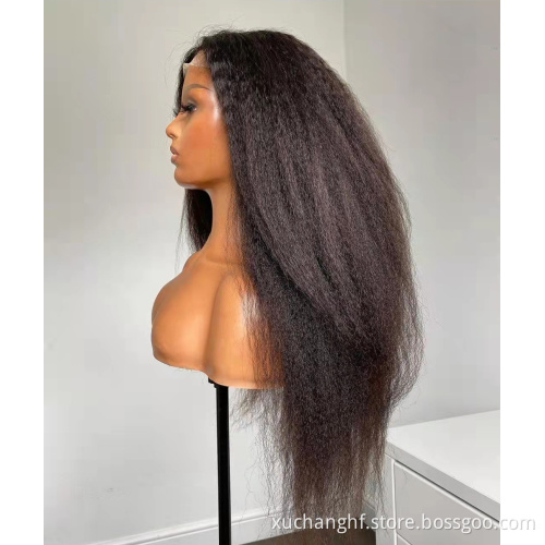 Natural Brazilian Remy Lace front Wig 150 Density deep wave 13x4 Lace Front Human Hair Wigs Pre Plucked for black women